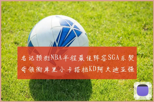 名记预测NBA半程最佳阵容SGA东契奇领衔库里小卡搭档KD阿夫迪亚强势入选